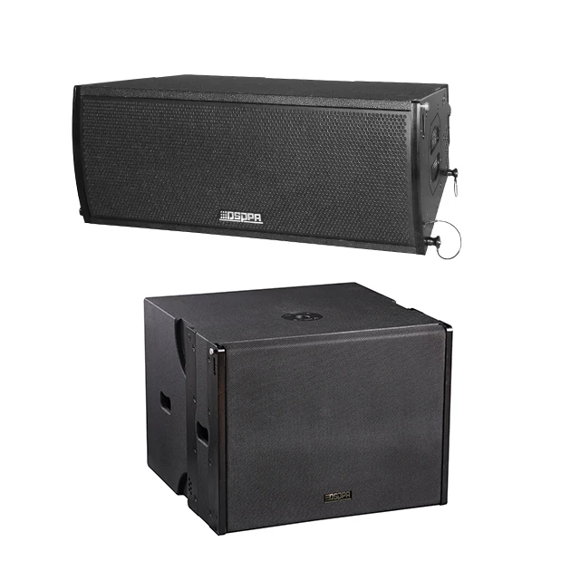 10inch Wooferx2 3inch Tweeterx2 1000W Active Line Array Speaker With Built In Class D Amplifier