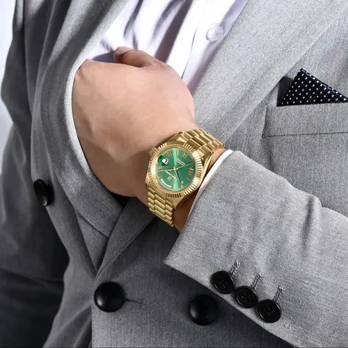 Imagen 2 del producto PAGANI DESIGN 2025 oro nuevo verde 40MM fecha semana relojes para hombres reloj automático hombres AR cristal de zafiro NH36A reloj de pulsera mecánico