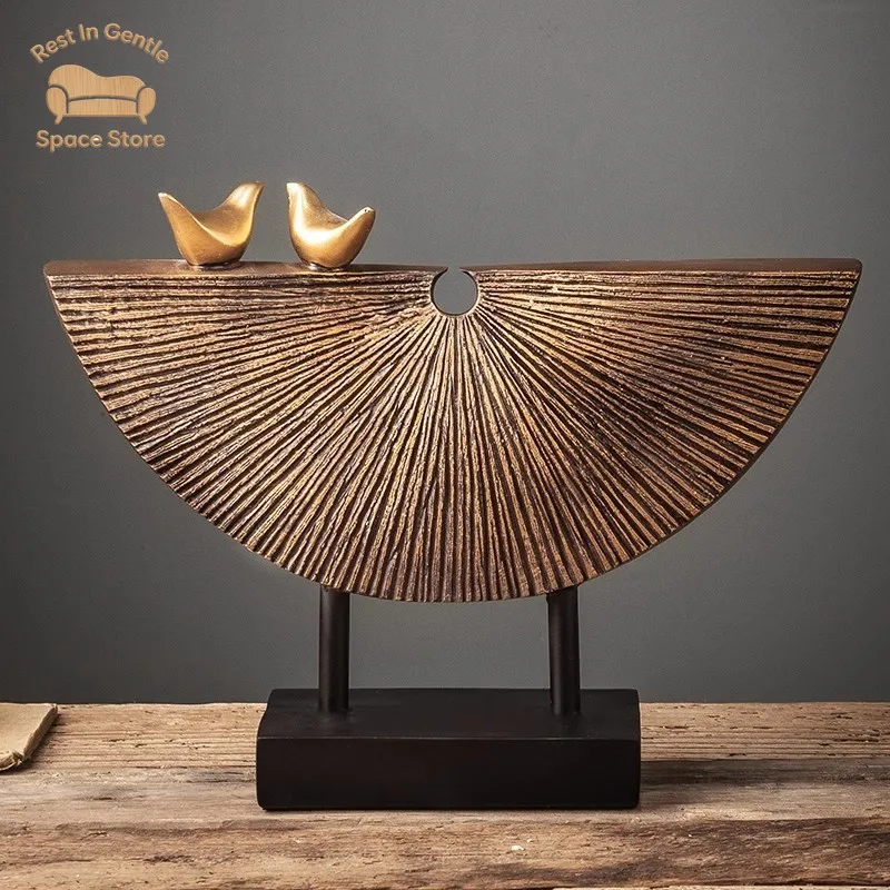 living room ornament high-end atmosphere home furnishing study entrance TV cabinet creative hotel office decoration