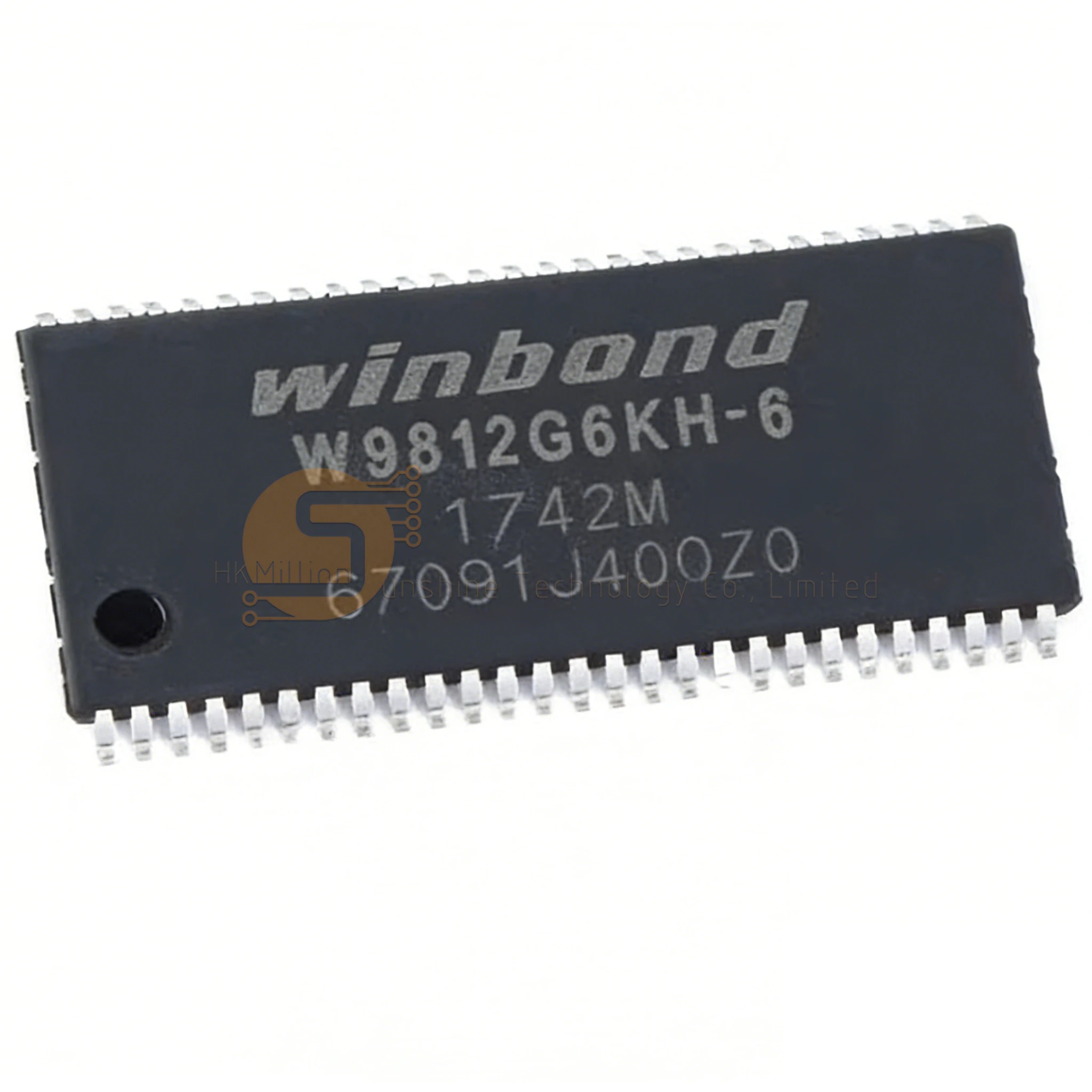 2pcs W9812G6KH-6 W9812G6KH SDRAM Chip 128Mb 8Mx16 TSOP-54 Memory IC For PC Router Industrial