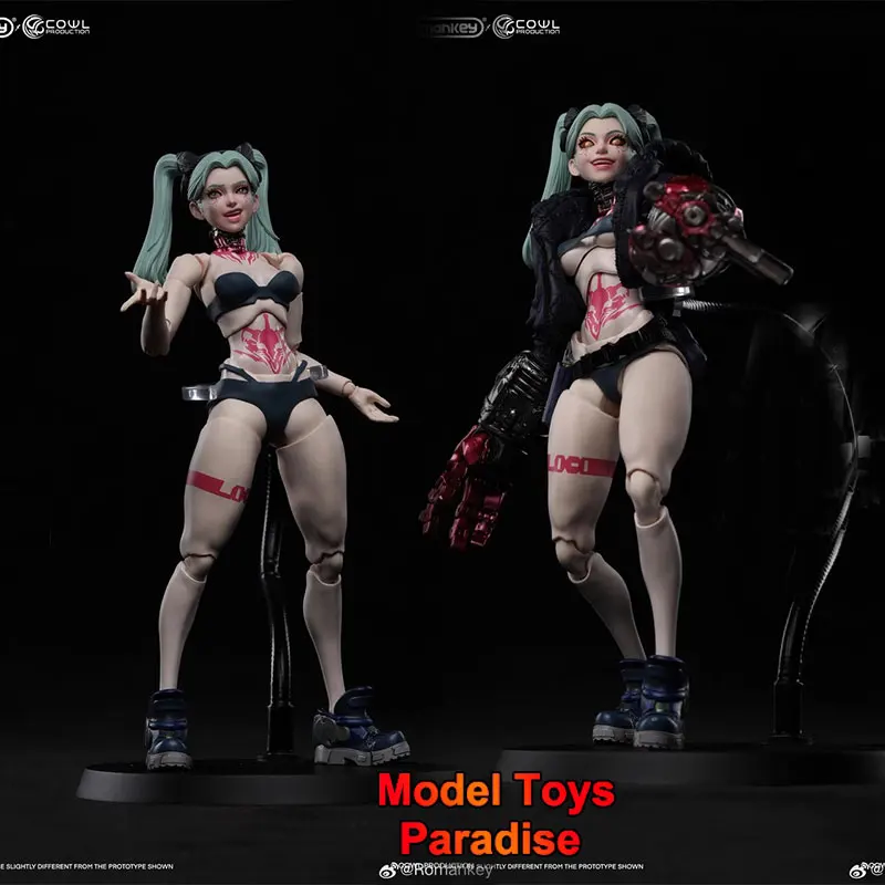 Romankey X COWL 1/12 Collectible Speelgoed Rebecca Gun Vrouw Soldaat Volledige Set 6 ''Mobiele Pak Gir Action Figure Model Fans geschenken