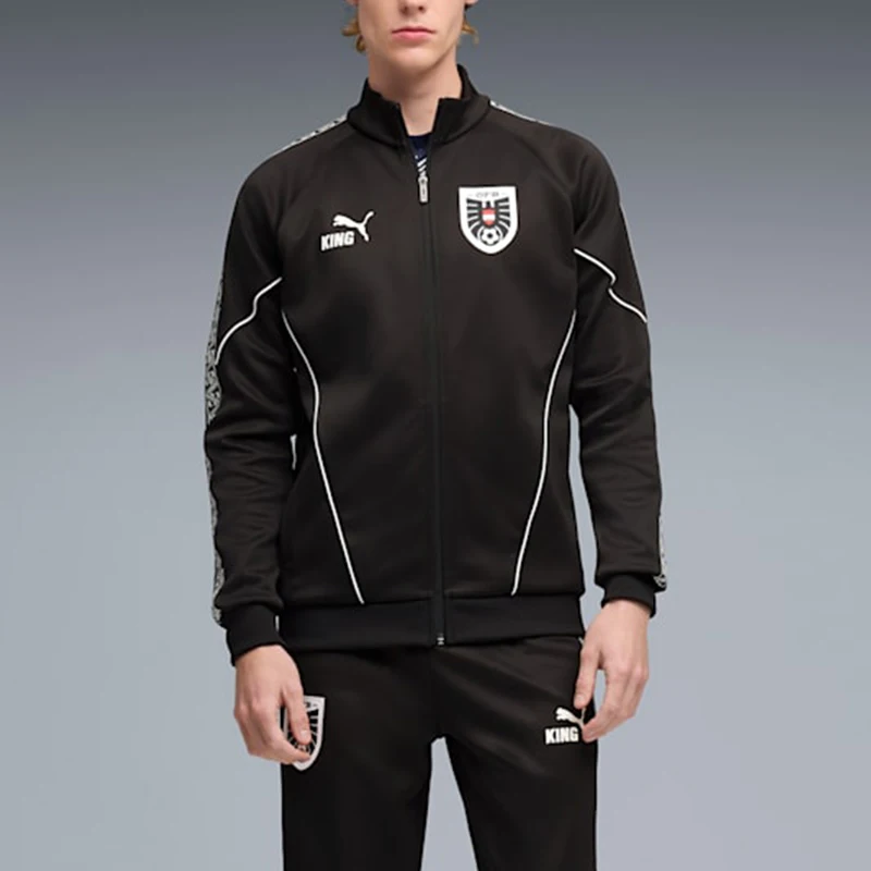 Puma genuine KING new men's black and white football training jacket jacket 783907-14
