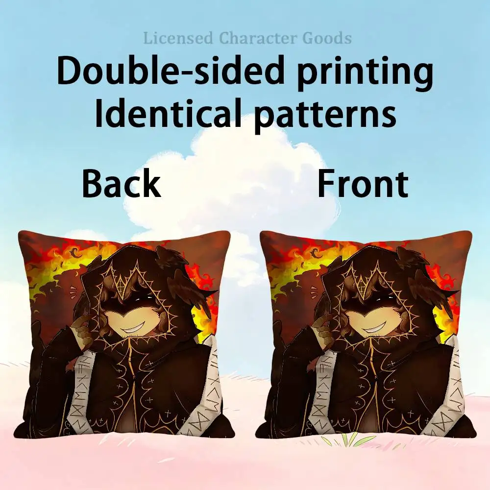 T-Telamon Double Sided Print Soft Throw Pillow Cover Washable RV Camper Interior No Insert