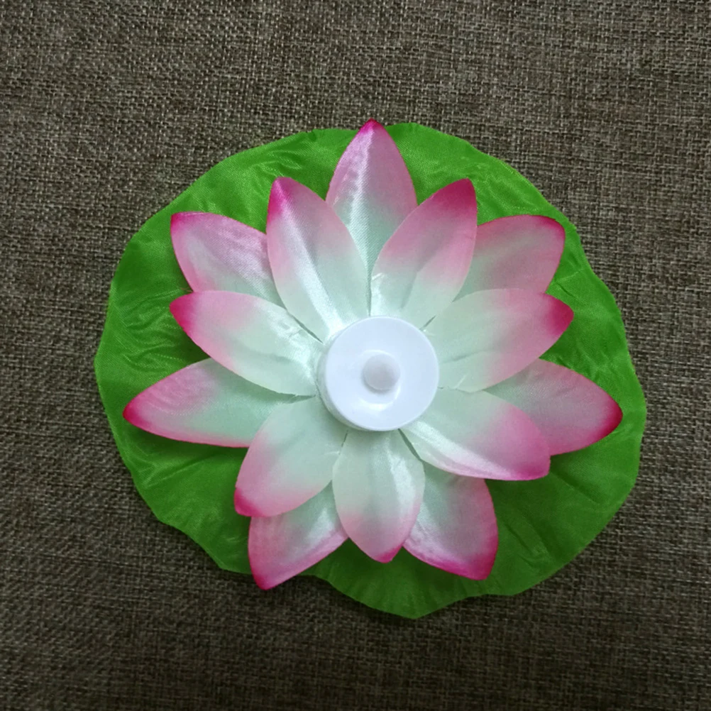 

5Pcs LED Floating Lotus Lamps Electronic Lights Pink Red Purple White Orange Wedding Party Water Decoration