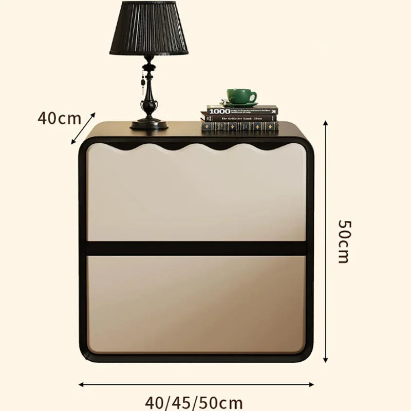 Storage Trendy Nightstand Luxury Modern Vintage Nordic Aesthetic Display Nightstand Table De Nuit Bedroom Furniture