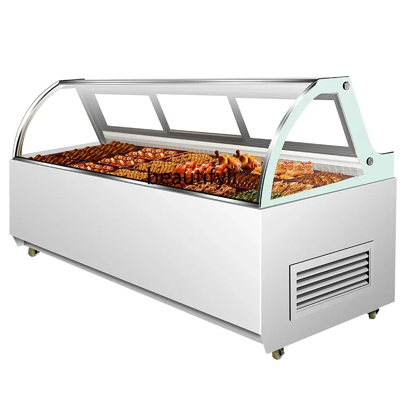 

NQ Commercial braised vegetables and cold dishes duck neck cabinet refrigerated fresh-keeping duck neck display cabinet