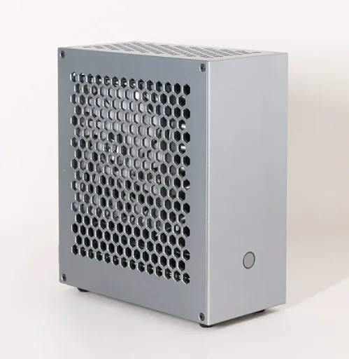 BUG-D1 DC-ATX Power Supply Half-Height Knife-Cut Mini-ITX Case Soft Router Aluminum Alloy Barebone Case1PC
