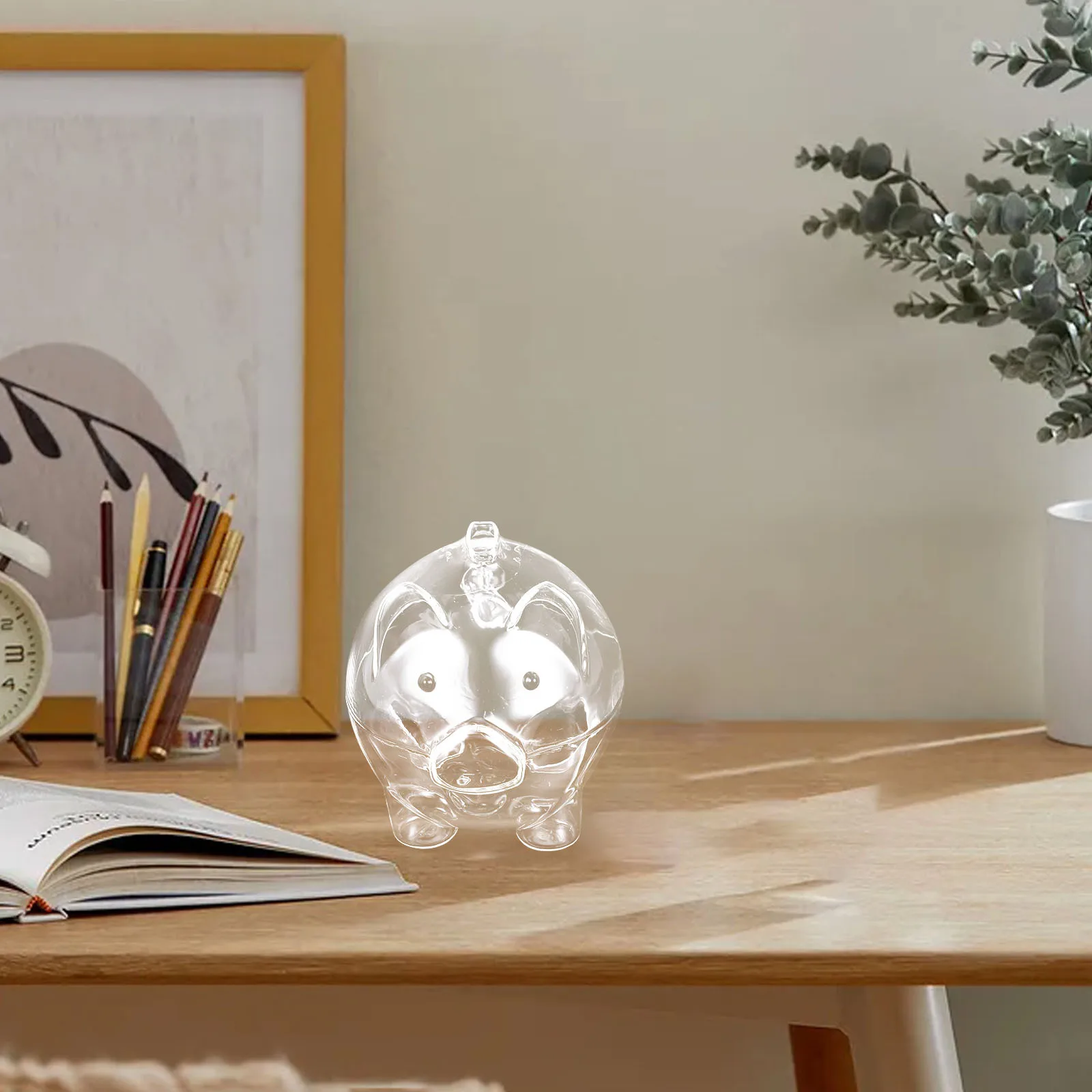 

Piggy Bank Clear Pig Shape Money Box Durable Saving Jar for Kids Boys Girls Birthday New Year Gift Piggy Bank Clear Banks