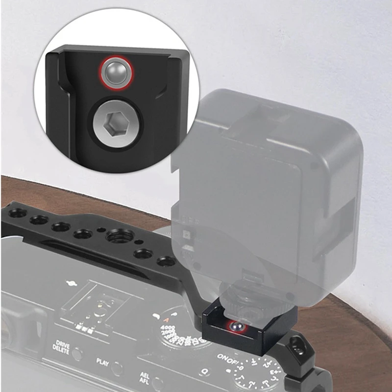 1 PCS DSLR Expansion Cold Shoe Mount Fill Light Shoe Base For Fill Lights 26.5X24x10mm