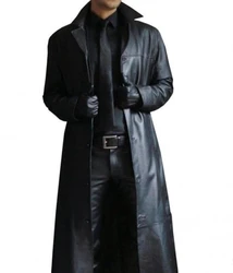 New Autumn/Winter Fashion Long Sleeved Turn-down Collar Solid Color Slim Fit Long Jacket For Men,4 Colors