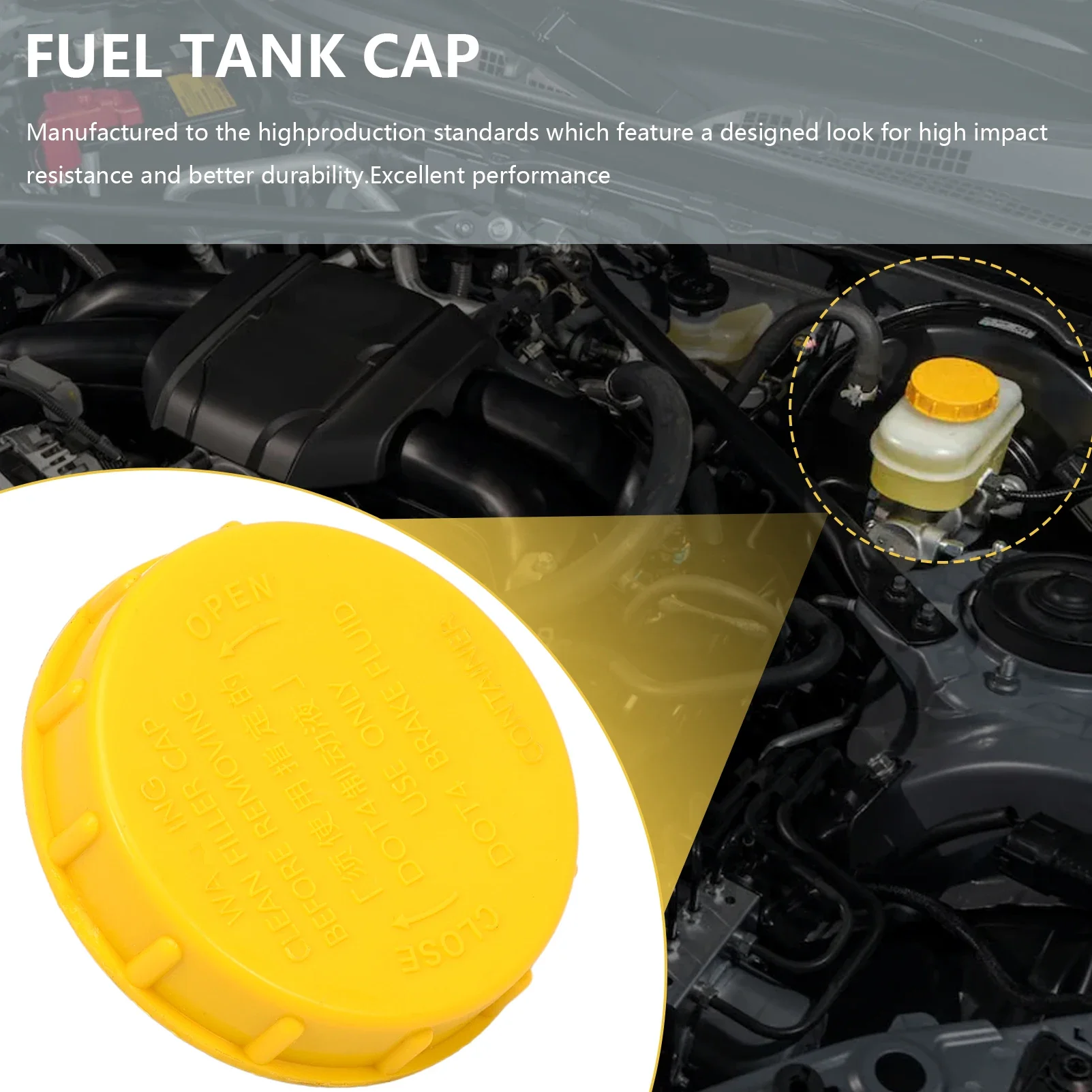 

Fluid Reservoir Cap 26452AG001 for WRX STI 2005-2021 Outback 2005-2017 Legacy 2005-2017 26452-AG001