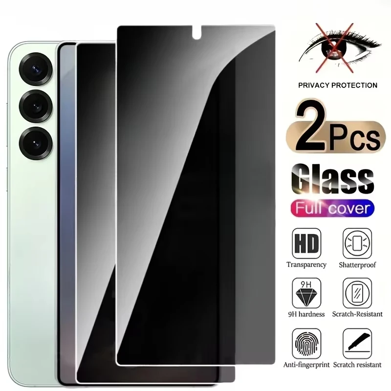 

2PCS Privacy Screen Protector for Samsung A36 A35 A34 A33 S21 S20 FE S23 S22 Plus S25 S24 Ultra A56 A55 A54 A53 A26 A25 A16 A15
