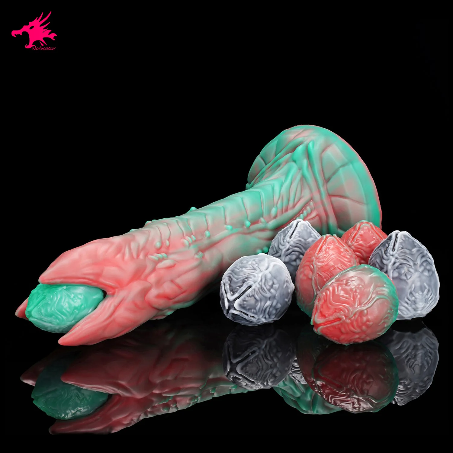 Nothosaur AUDREY II mainan seks Anal wanita, alat pembesar telur Anal Dildo Buttplug masturbasi Cup Dildo Lay telur pembesar steker mainan seks wanita