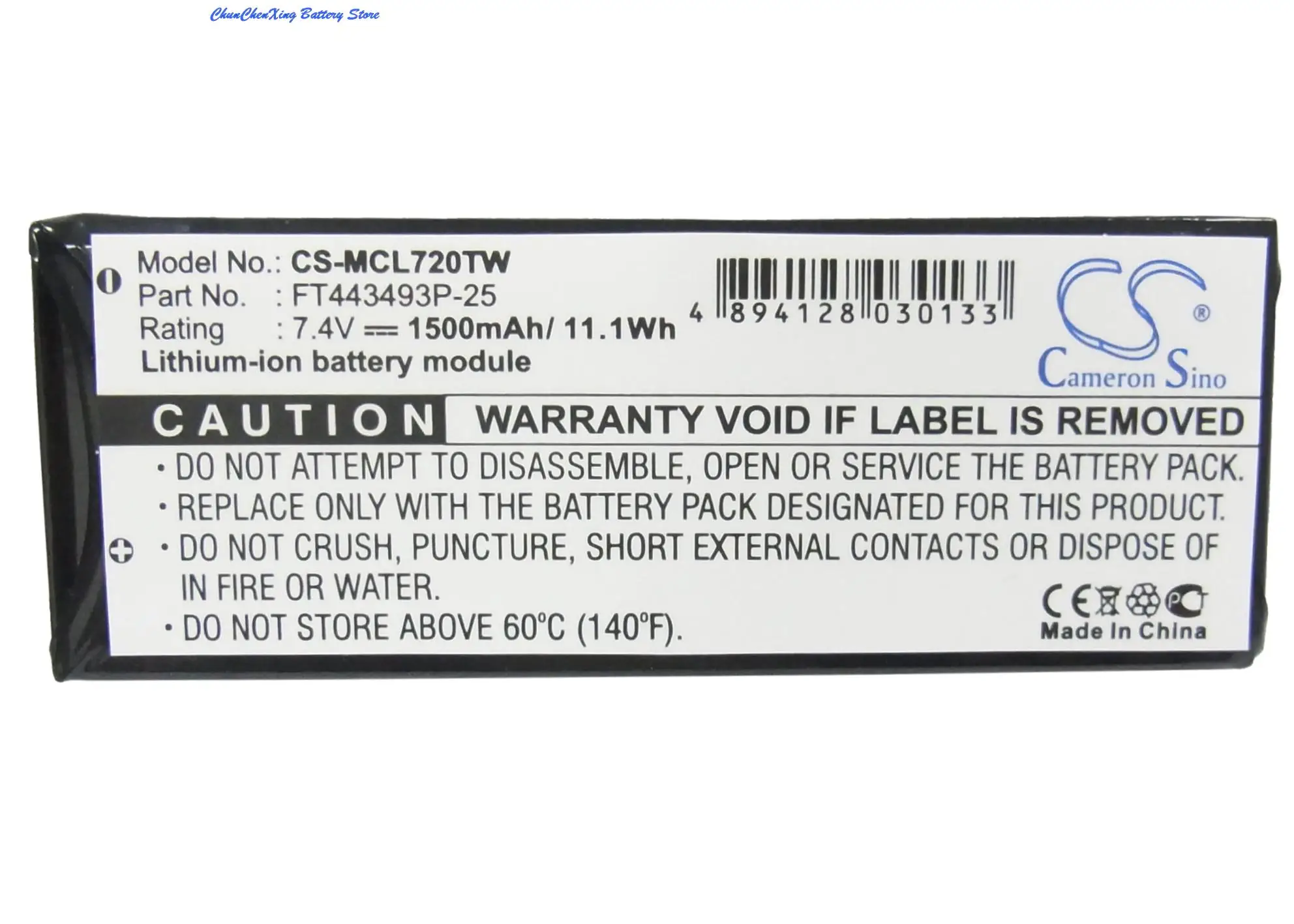 Cameron S37- Batterie pour asil ra CXR920, radio 30 Beauté avec météo, CXR925 CXR950 LI7000 LI7020 LI7200 CXR900, 1500mAh