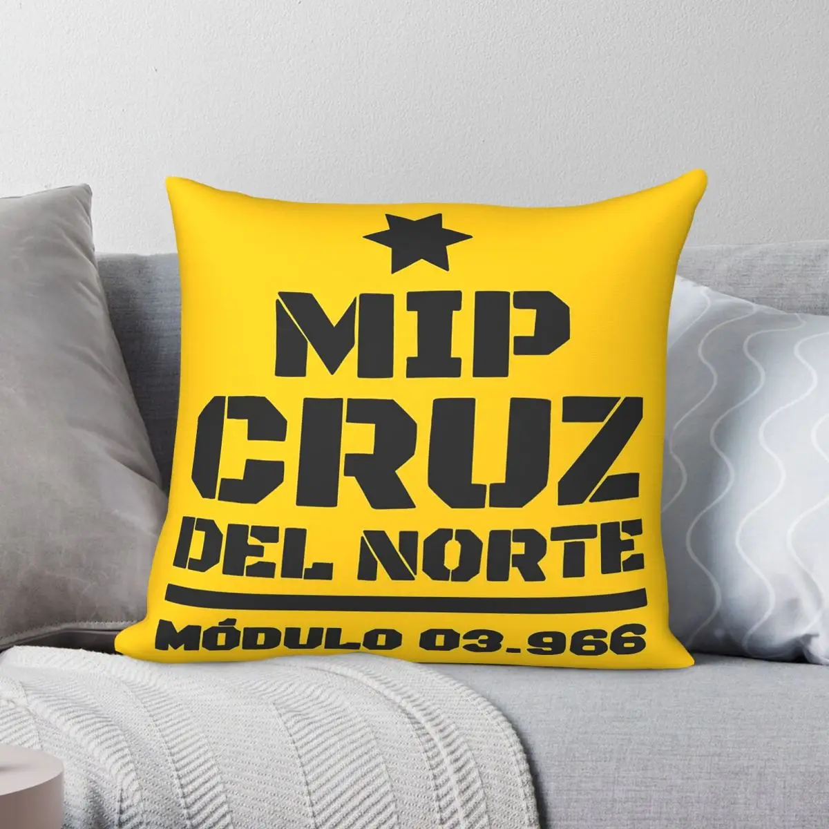 Locked Up Cruz Del Norte Square Pillowcase Polyester Linen Velvet Creative Zip Decor Sofa Cushion Cover