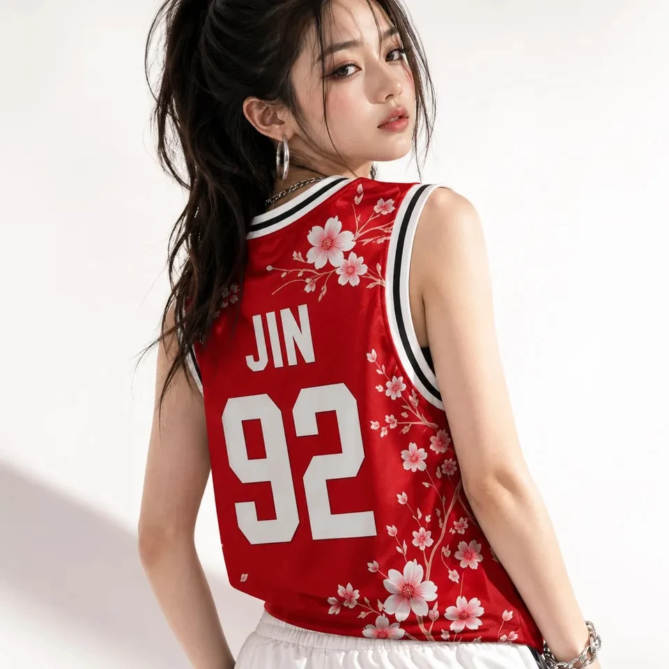 Kpop JUNGKOOK 97 Grafik-Basketballweste, Tanktop für Kinder und Jugendliche, Unisex, atmungsaktiv, lässiges Konzert-Outfit, Sommer-Streetwear, Fan-Top – Detail 6