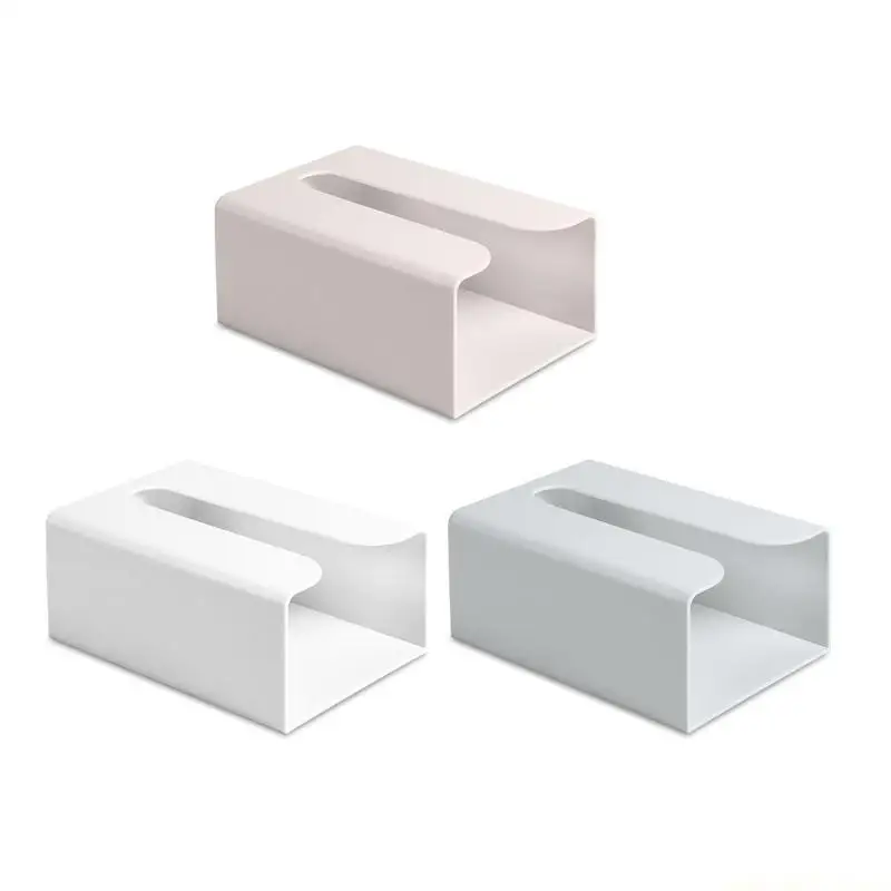 QX2E Waterproof Paper Towel Dispenser Decorative Napkin Holder Case Wall-mounted Tissue Box for Bathroom Use