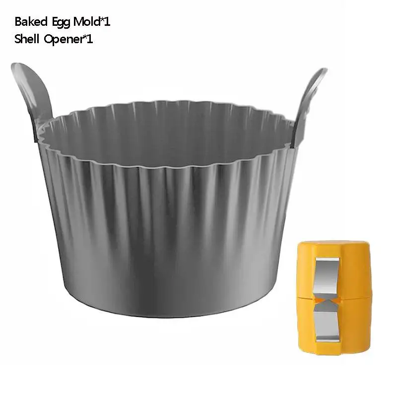 1/4 Stuks Siliconen Cupcake Mallen Non-stick Hittebestendige Bakvormpjes Voor Air Friteuse Ovens Air Friteuse Siliconen Mand Ei Poacher
