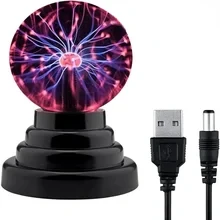 

Magic Plasma Ball Lamp LED Touch Control Night Light Atmosphere Glitter Lighting Christmas Birthdday Party Halloween Prop Leds