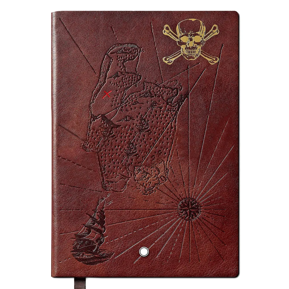 AGD Homage to R.L.Stevenson MB Leather 192 Pages Carefully Crafted Stylish Notebook Treasure lsland Covered 146 Size Book