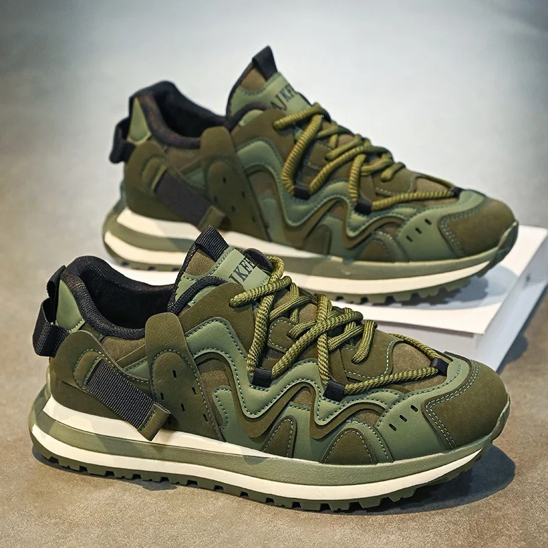 2026 العلامة التجارية الأصلية الرجال أحذية رياضية احذية الجري الرجال رياضي عدم الانزلاق أحذية فلكنيز عادية الدانتيل احذية الجري تنيس Masculino