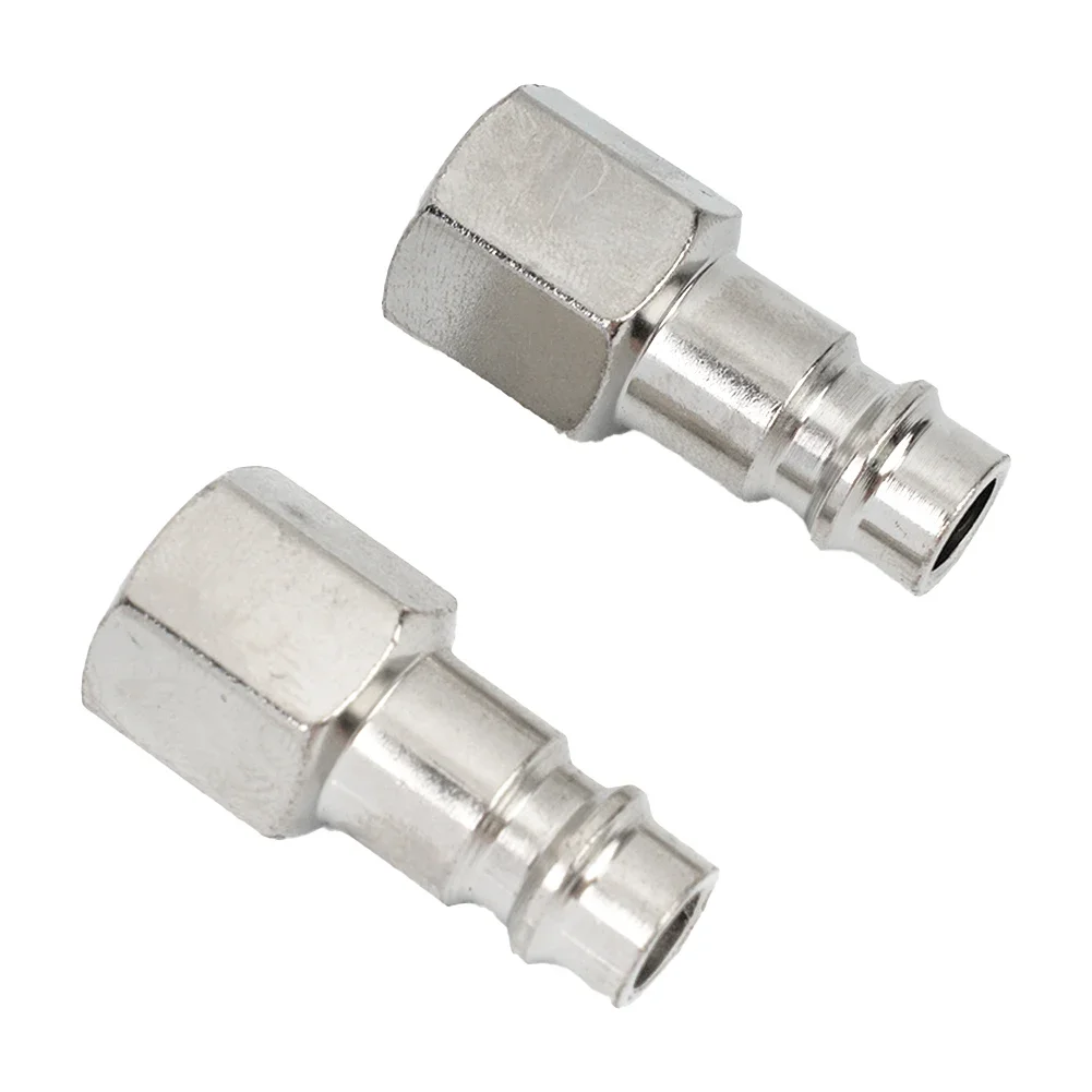 2pcs 1 4        Male Air Line Hose Compressor Connectors Euro Male Quick Release Fitting Pneumatic Fittings For Air Compressor