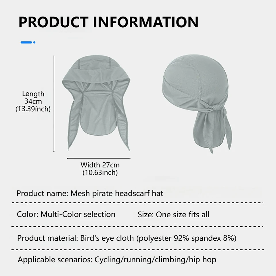 KoKossi Summer Breathable Mesh Hat Quick-dry Headscarf Sun Protection Sweat-wicking Sports Outdoor Riding Cycling Headband image 6