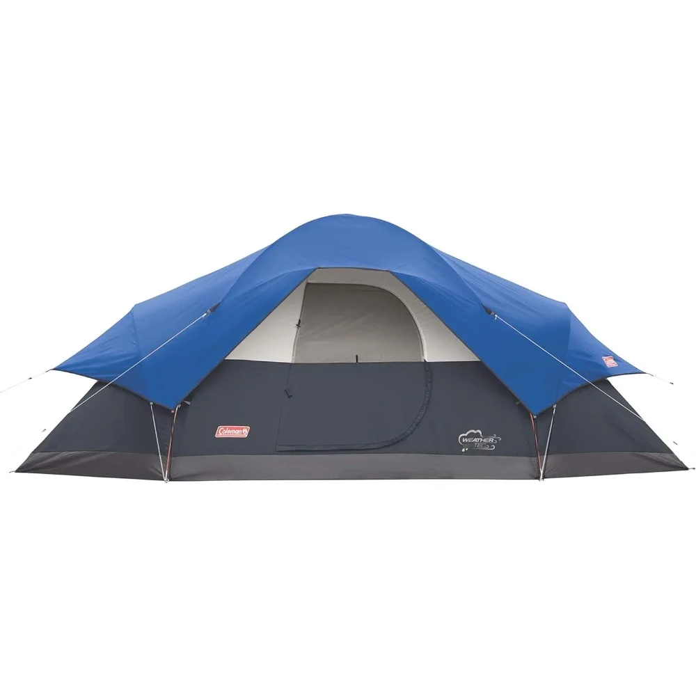 

Red Canyon 8-Person Camping Tent, Weatherproof Family Tent Includes Room Dividers, Rainfly, Adjustable Ventilation,