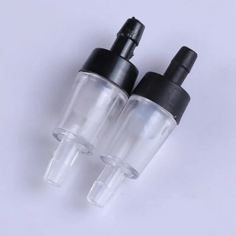 10pcs Aquarium One Way Check Valve Non-Return Aquarium Fish Tank Air Pump CO2 System Black Durable One Way Air Pump Pipe Fitting