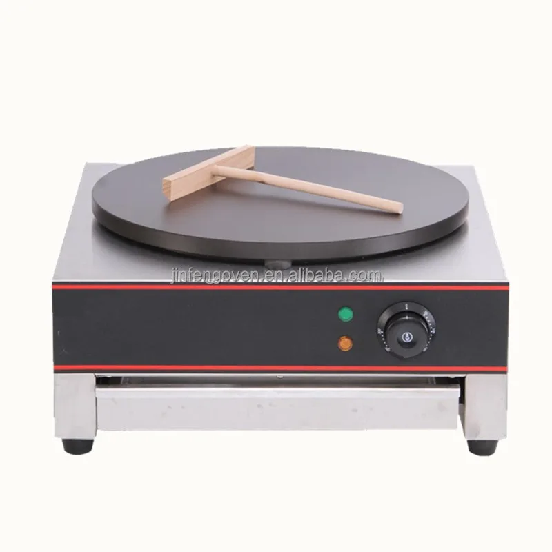 

Round Electric Single Crepe Maker 110 Volts Commercial Crepe Making Machine New Condition