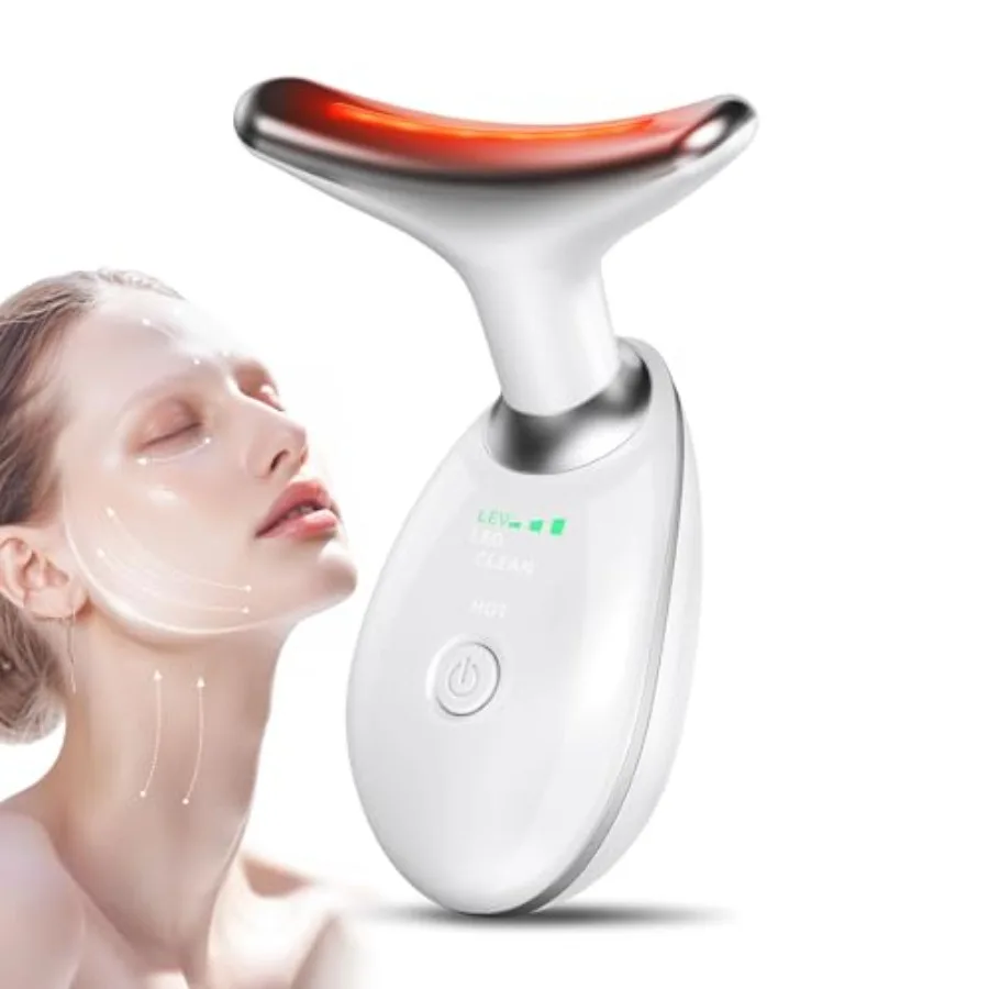 

Neck Facial Massager Light Face Neck Massager for Skin Care Multifunctional Facial Skincare Tools with Vibration at Home