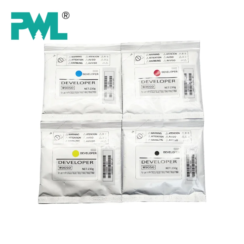 1PCS W9050 Developer Powder for HP E87640 87650 87660 High Quality Developer CMYK 230g