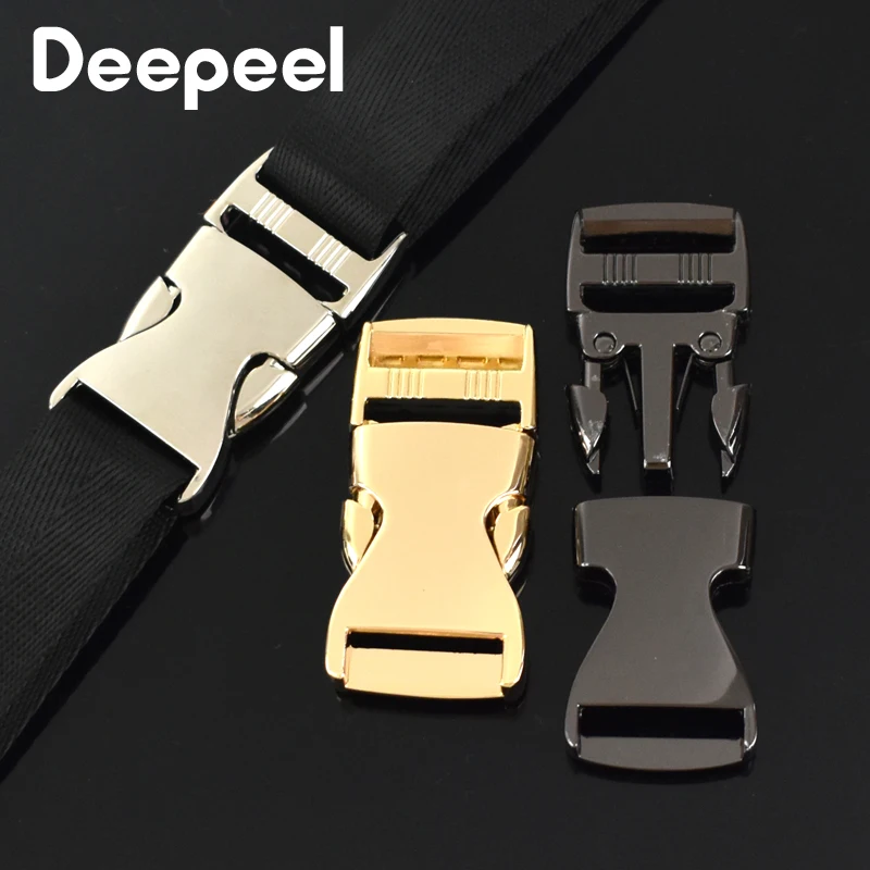

5Pcs 20/25/38mm Metal Release Buckles Bag Strap Side Adjust Clasp for Backpack Belt Webbing DIY Hardware Accessories
