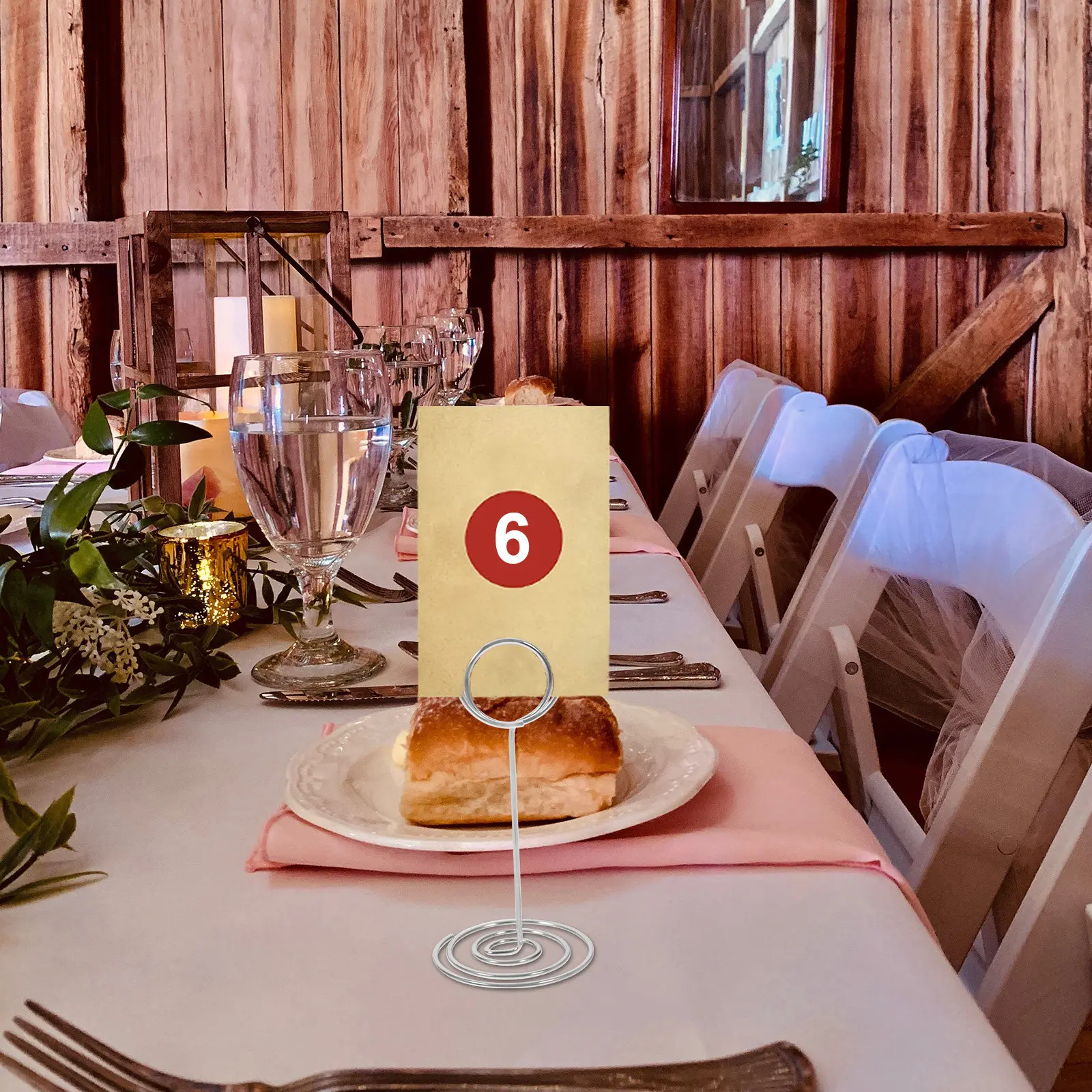 

10Pcs Wire Photo Holders Elegant Tabletop Card Clips for Wedding Favors Party Favors Place Settings Home Decoration