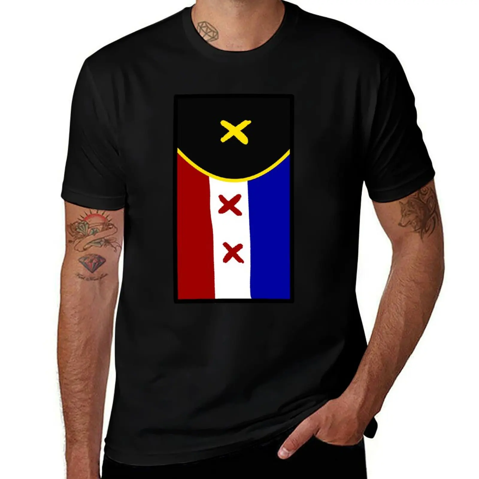 

Lmanburg Flag (Vertical) T-Shirt t shirt man designer man t shirt cotton T-Shirt