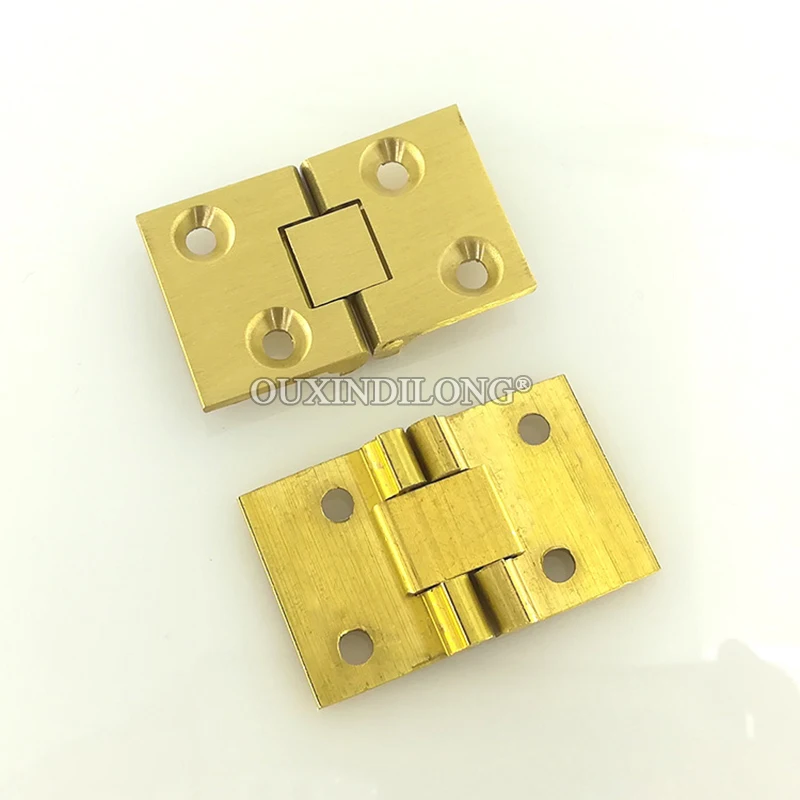 Brand New 4PCS Solid Brass Butler Tray Flap Hinges 180° Hidden Folding Table Hinges Desktop Portable Flip Hinges