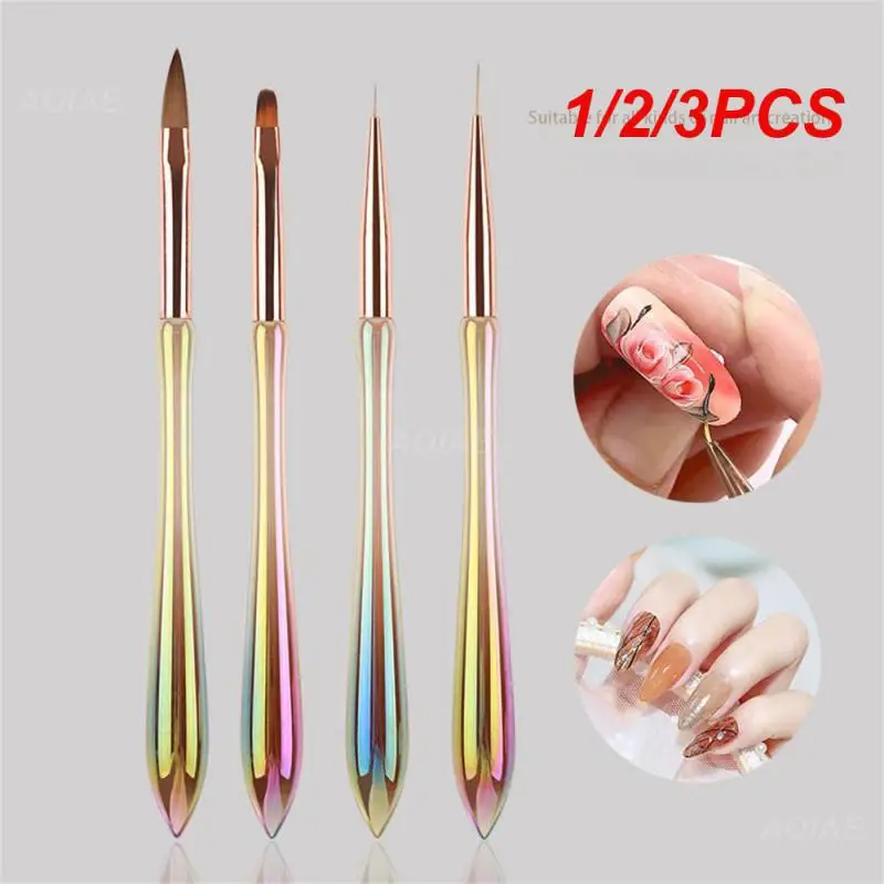 1/2/3PCS Pull Pen Ease Of Use Quality And Durable Fashionable Durable Nail Tools Crystal Pen Create Beautiful Designs Nail Pen