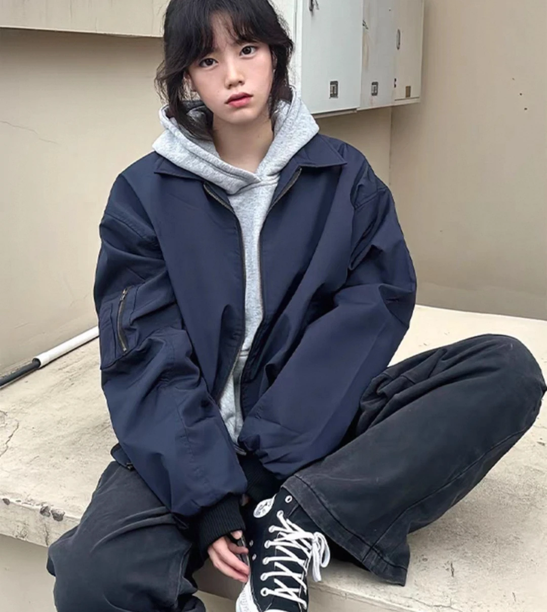 

Куртки-бомберы Женская куртка Уличная одежда Осенняя стереоскопическая трехмерная панель Художественная декоративная многослойная современная простая куртка