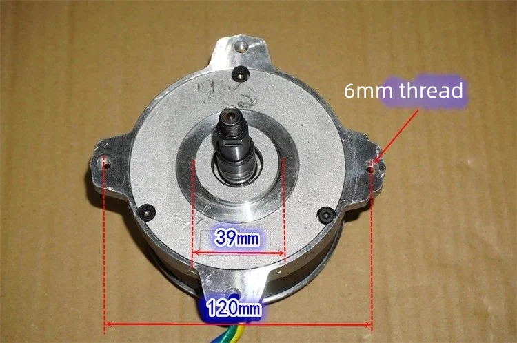 700W krachtige borstelloze motor Neodymium sterke magnetische 36V / 48V boegschroef met hoog koppel voor e-bike elektrisch voertuig