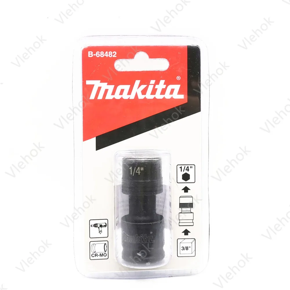 Makita B-68476 B-68482 Batch Head Adapter Conversion Rod Electric Wrench 1/2\'\' 3/8\'\' Square Conversion 1/4\'\' Hex Socket Rod