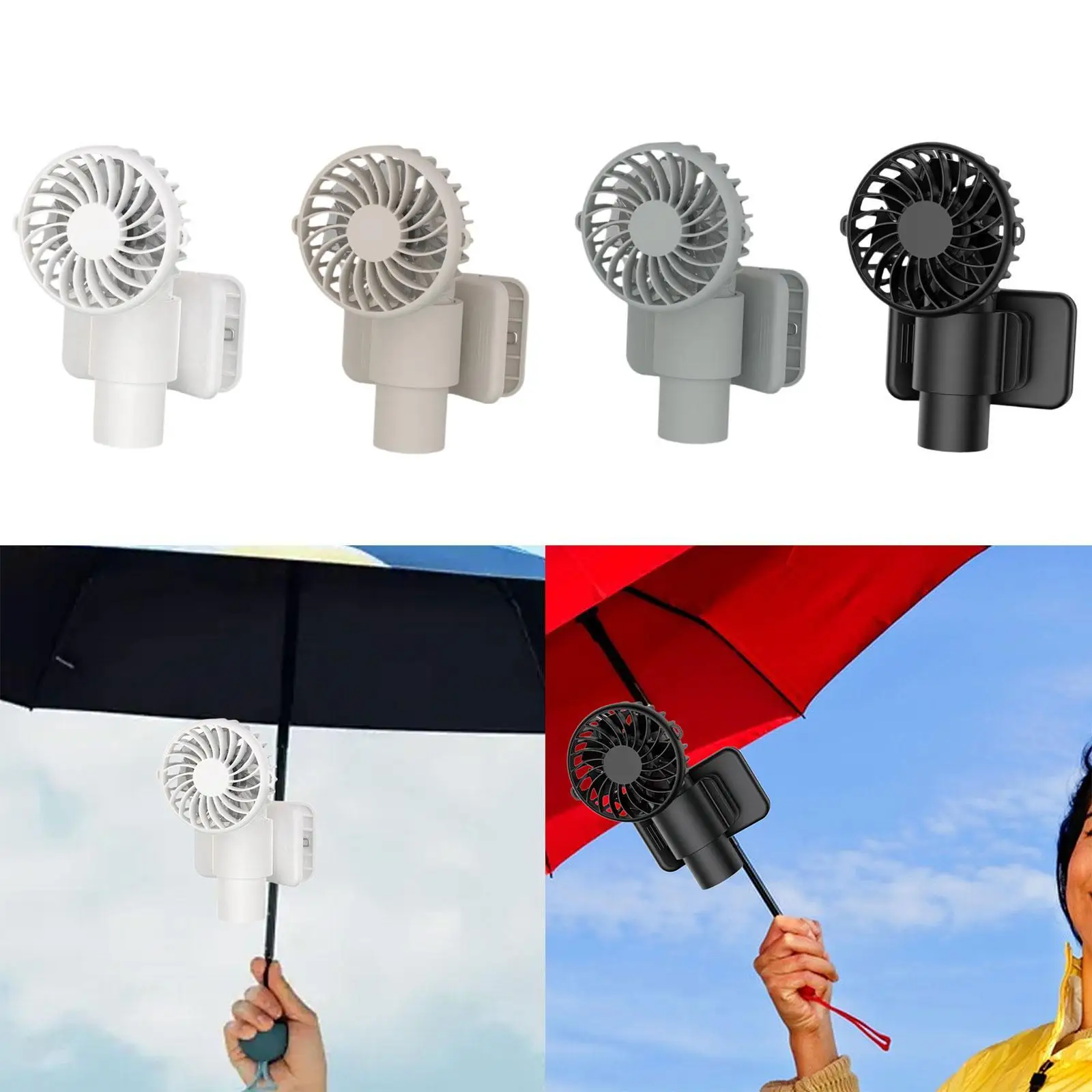 Clipe no ventilador 3 velocidades ajustável conveniente leve mini ventilador de mesa pessoal para pesca ciclismo acampamento viagem interior ao ar livre