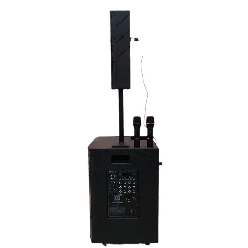 

15 Inch Portable Outdoor Bluetooth Boombox 120W Bass Dual Microphone Battery Operated Plastic Material