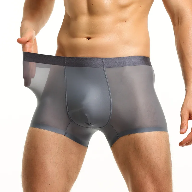 

5PCSMмужское нижнее белье из ледяного шелка, мужские бесшовные летние тонкие брюки с четырьмя углами, удобные и дышащие, брюки с плоскими углами, i