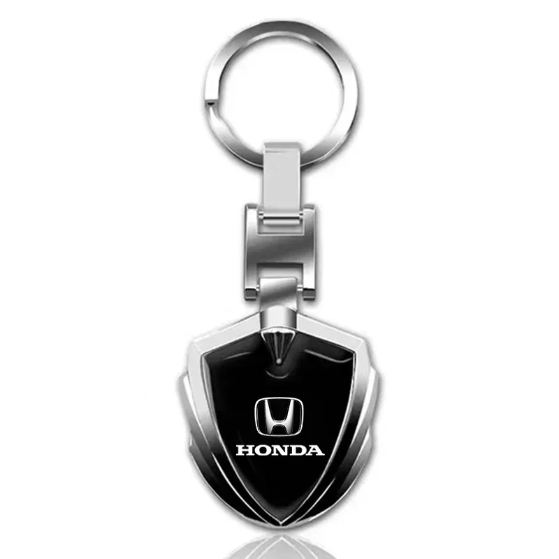 Car Accessories 3D Metal Car Styling Keychain Key Chain Ring Key Holder For Honda Civic Fit Jazz Accord Pilot Passport Stepwgn