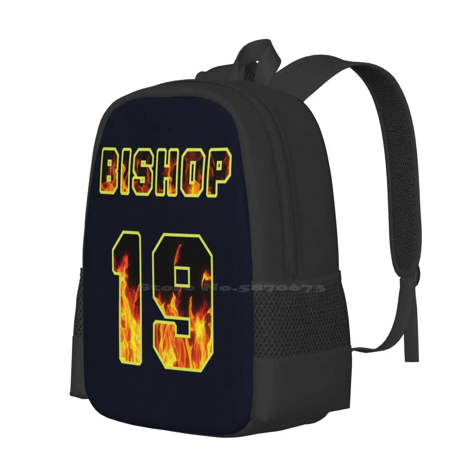 Maya Bishop Station 19 Jersey Flames Hot Sale Schoolbag Backpack Fashion Bags Maya Bishop S19 Greys Anatomy Maya Station 19