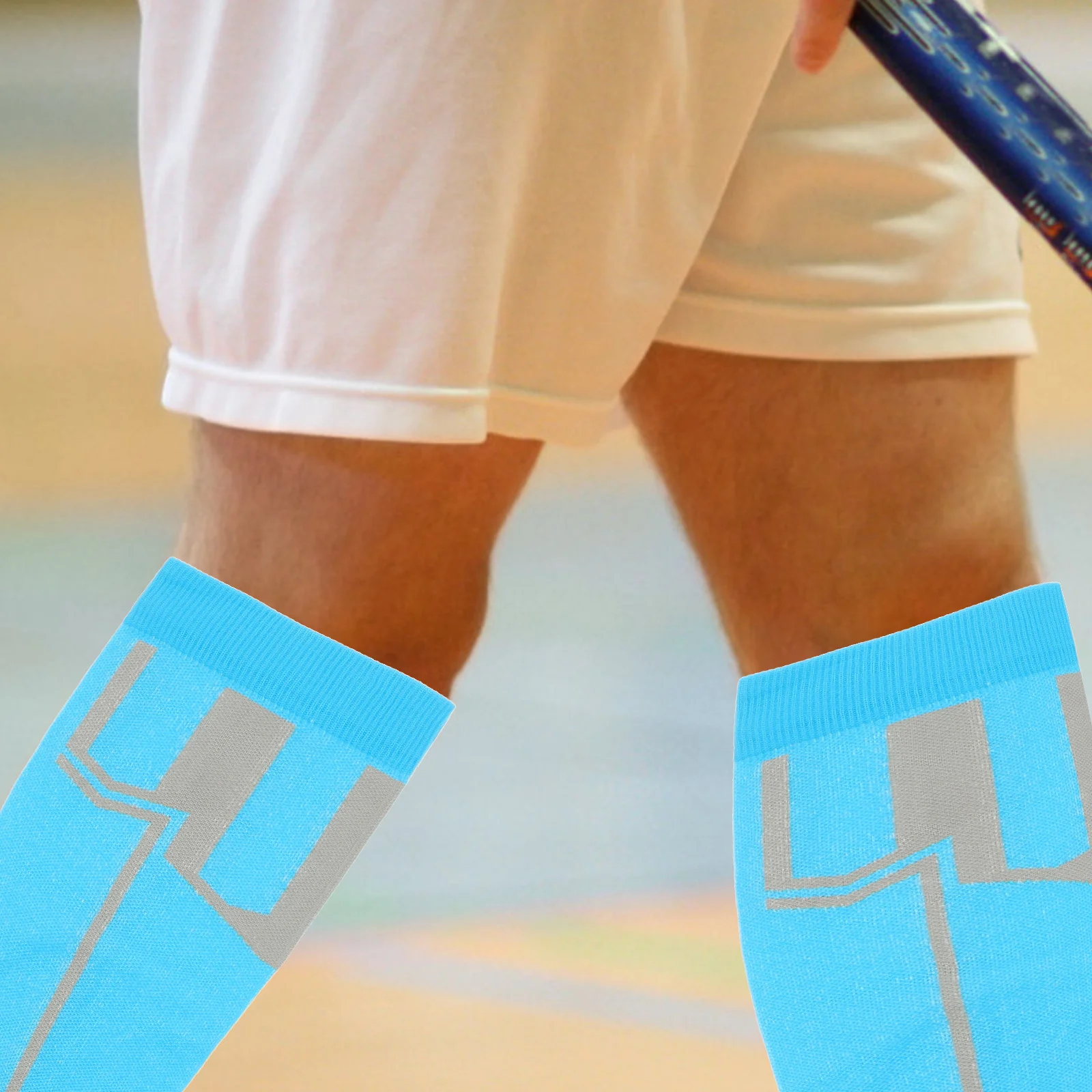 

1Pair Pressure Socks High Elasticity Compression Stockings Moisture-Quick-Dry Comfortable Leg Protection for Sports Running