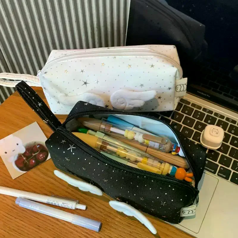 Print Wings Star Dots Federmäp – Korean Desk Setup Bewertung und Preis