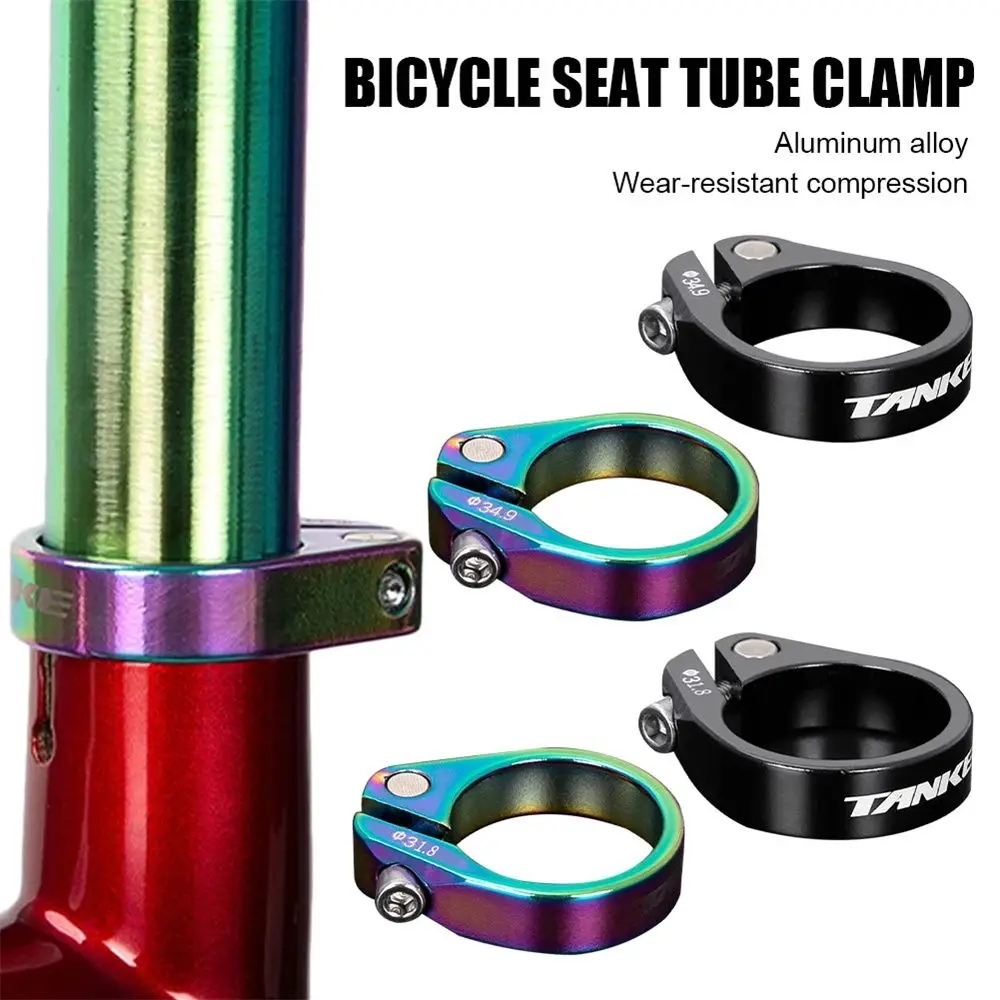 

Seatpost Seat Post Clamp Aluminum Alloy 28.6/31.8/34.9mm Seat Tube Clamp Bike Seatpost Clamp Seat Tube Clip Seat Post Clip