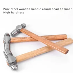 Household Wooden Handle Round Head Hammer 0.5P-3P Multi Specification Woodworking Installation Hammer Hammer Hardware Tools