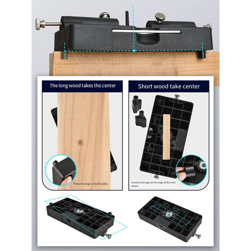 Localisateur de Trous Droits, Perceuse à Tenon Rond en Bois, Outil de Travail Durable
